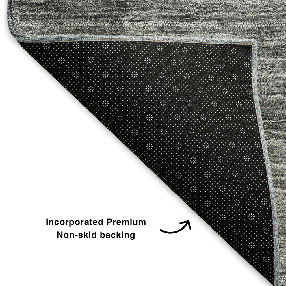 Premium Machine Washable Mayfield AMF625 Gray 1'8" x 2'6" Rug