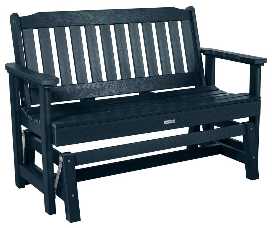 Lehigh Garden Gliding Bench 4', Federal Blue