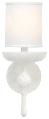 Concord Wall Sconce, Gray Plaster, White Plaster