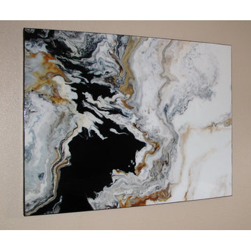 Contemporary Modern Resin Coated Painting Limited Edition 48"x36" "Tributary"