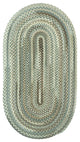 Capel Sherwood Forest Green Olive 0980_250 Braided Rugs - 9' 2" X 13' 2" Oval