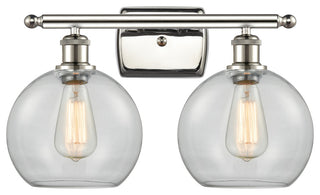 Innovations Lighting 516-2W-PN-G122-8 Athens 2 Light 16" Bath Vanity Light