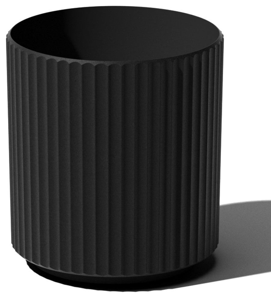 Veradek Demi Series Planter, Black, 12", 1 Pack