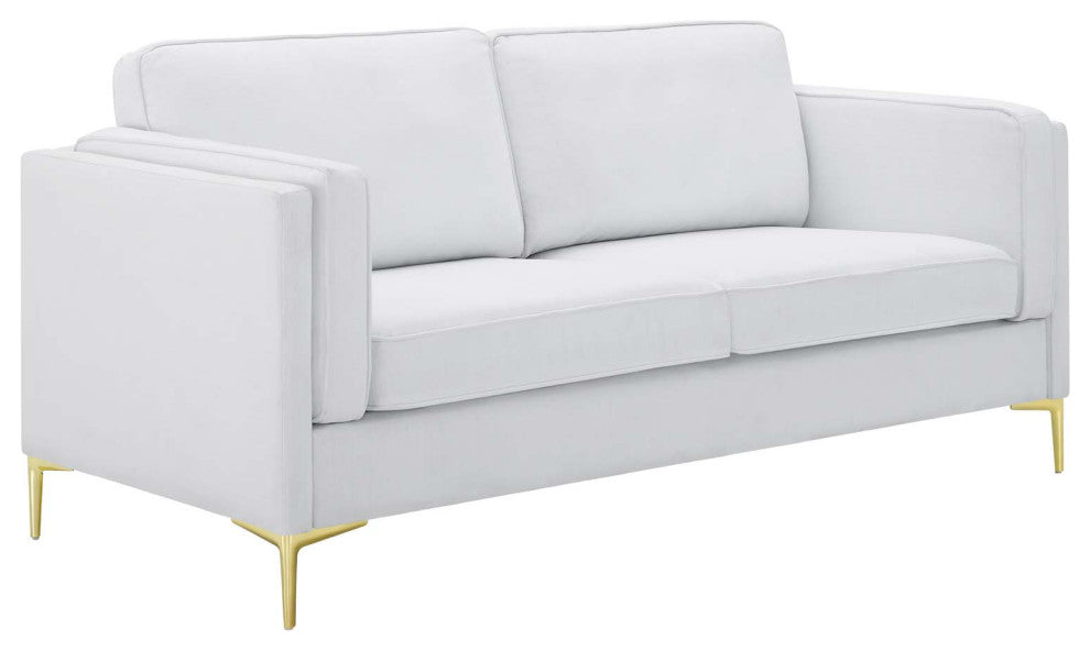 Kaiya Fabric Sofa, White