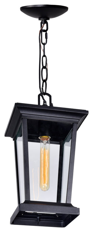 Leawood 1 Light Black Outdoor Hanging Light