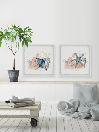 Bottom Dwellers Diptych, 2-Piece Set, 32x32 Panels