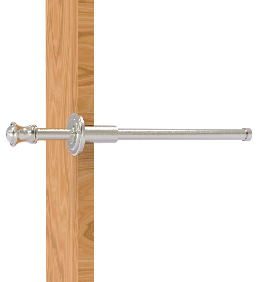Carolina Retractable Pullout Garment Rod, Satin Nickel