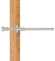 Carolina Retractable Pullout Garment Rod, Satin Nickel