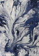 HomeRoots 7' x 10' Polypropylene Blue Area Rug