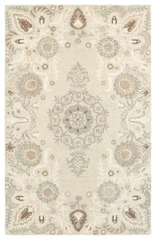 Oriental Weavers Craft Collection Sand/ Ash Floral Indoor Area Rug 10'X13'