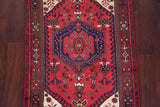 Consigned, Wool Persian Hamedan Hand-Knotted Oriental Area Rug, Red, 4'8"X3'2"