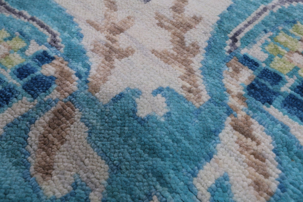 Hand-Knotted  William Morris Wool Rug 9' 3" X 12' 4" - Q15641