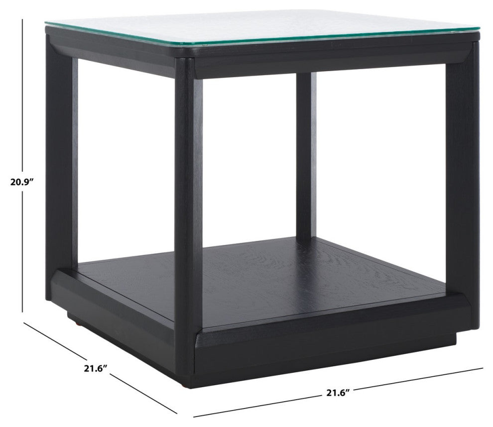 Safavieh Couture Benecarlo Glass Top Accent Table