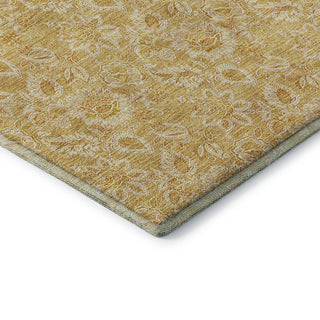 Premium Machine Washable Mayfield AMF661 Gold 3' x 5' Rug