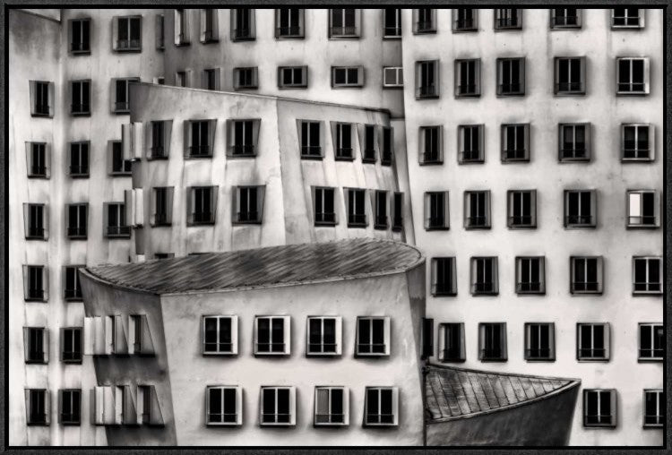 "Windows" Framed Canvas Giclee by Dennis Mohrmann, 31x21"