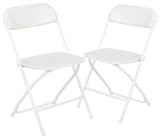 White Plastic Folding Chair