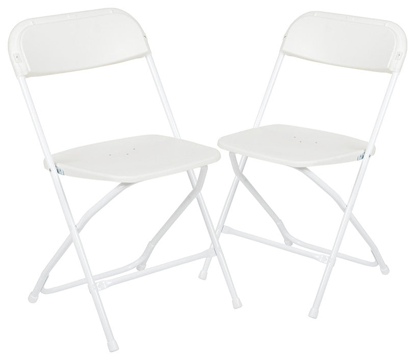 White Plastic Folding Chair