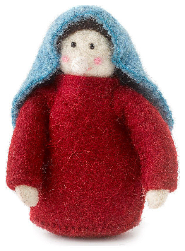 Nativity Scene in Hand Felted Wool