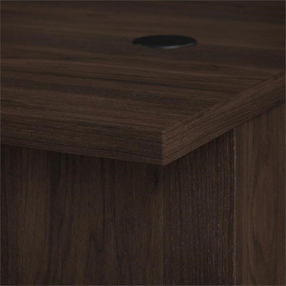 Office 500 72W x 36D Executive Desk in Black Walnut - Engineered Wood