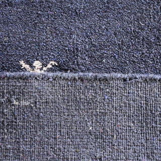 HAND KNOTTED LOOM SILK ECO-FRIENDLY RUGS-3'x5',Rectangle,Charcoal,Contemporary
