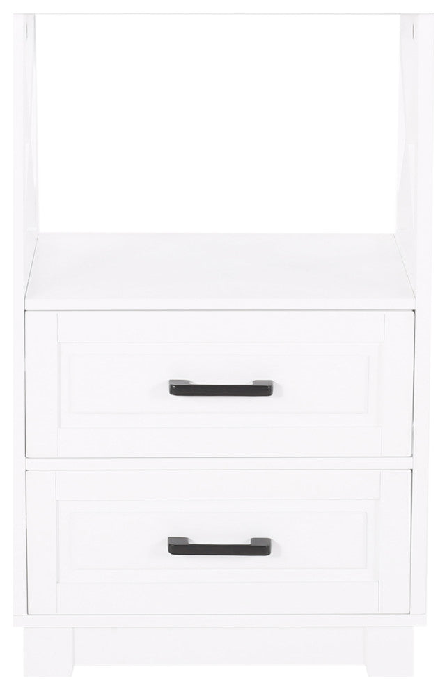 McCusker Bathroom Storage Cabinet With Drawers, White