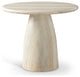 Cosenza Concrete Dining Table, Travertine, 36" W X 36" D X 30" H, Travertine Finish