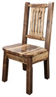 Homestead Side Chair, Stain and Clear Lacquer Finish With Ergonomic Wooden Seat