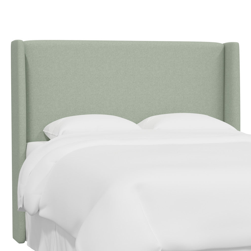 California King Wingback Headboard, Zuma Seafoam