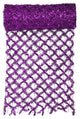 Commercial Length Extra Wide Wired Mesh Tinsel Garland Ribbon, Purple, 30'x12"