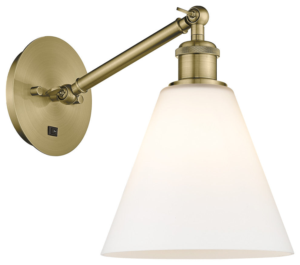 Innovations 317-1W-AB-GBC-81 1-Light Sconce, Antique Brass