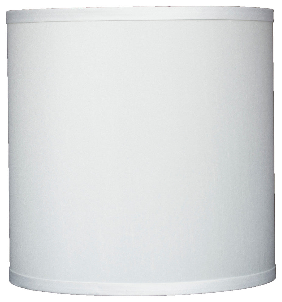Classic Drum Faux Silk Lamp Shade, Off White, 10"