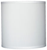 Classic Drum Faux Silk Lamp Shade, Off White, 10"