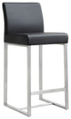 TOV Furniture Denmark Black Stainless Steel Counter Stool (Set of 2)