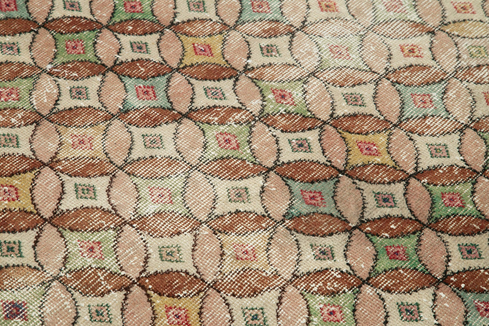 Rug N Carpet - Handmade Anatolian 4' 11'' x 7' 1'' Faded Area Rug