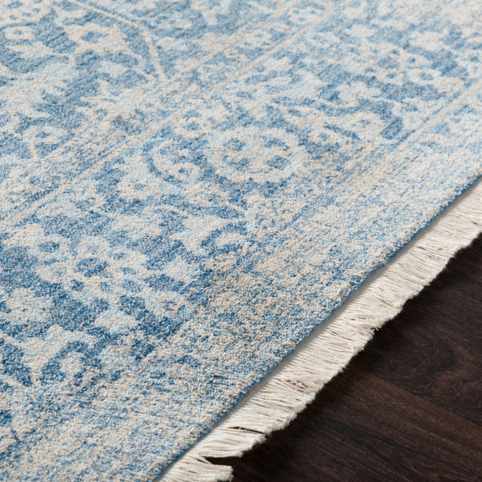 Surya Ephesians EPC-2300 Traditional Area Rug, Sky Blue, 2'7" x 9' Runner