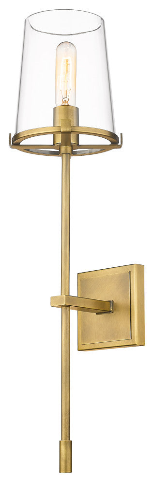 Zlite 3032-1S-RB 1-Light Wall Sconce, Clear