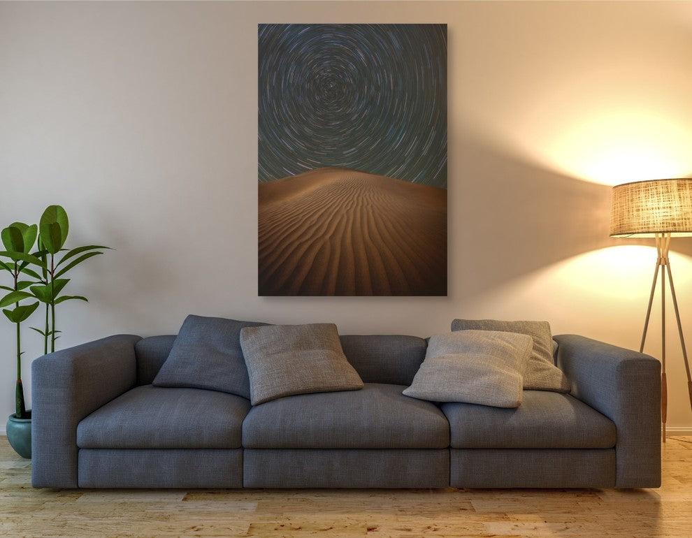 Epic Graffiti "Alone on The Dunes" by Darren White, Giclee Canvas Art, 40"x60"
