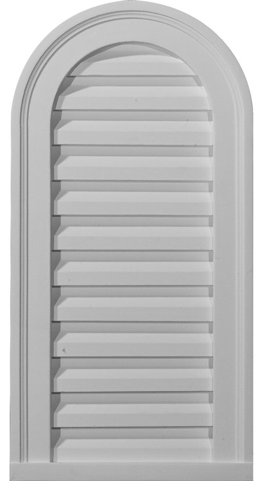 18"W x 24"H Cathedral Gable Vent Louver, Functional