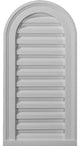 18"W x 24"H Cathedral Gable Vent Louver, Functional