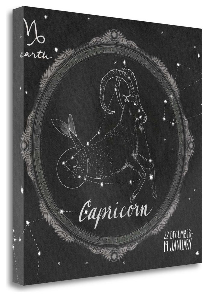 "Night Sky Capricorn" By Sara Zieve Miller, Giclee Print on Gallery Wrap Canvas
