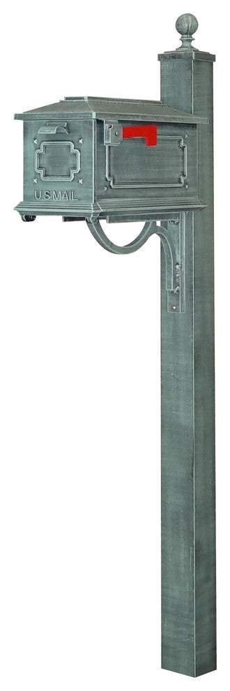 Kingston Curbside Mailbox with Springfield Mailbox Post