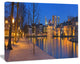 Binnenhof in the Hague Panorama, Modern Seashore Canvas Wall Art, 40"x30"