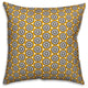 Boho Polka Dots, Yellow Throw Pillow, 20"x20"