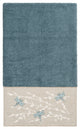Linum Home Textiles Turkish Cotton Braelyn Embellished Bath Towel, Teal
