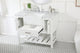 Home Living 22" Farmhouse White-Light Bathroom Vanity