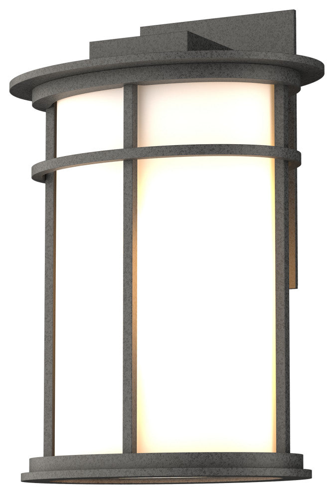 Province Outdoor Sconce, Coastal Natural Iron Finish, Opal Glass