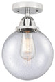 Beacon Semi-Flush Mount, Polished Chrome, Seedy, Seedy