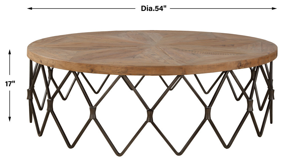 Uttermost Chain Reaction Wooden Coffee Table