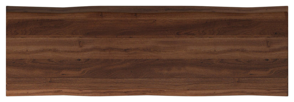 Live Edge Bench, Light Walnut