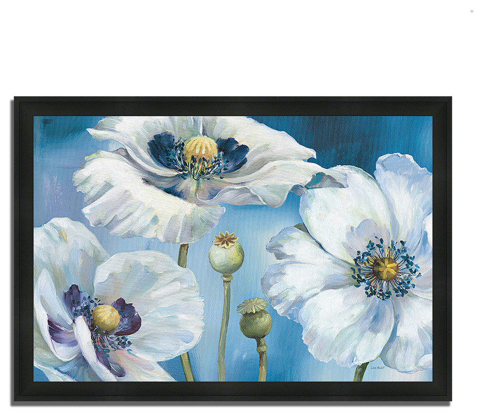 "Blue Dance I" By Lisa Audit, Framed Painting Print, Ready To Hang